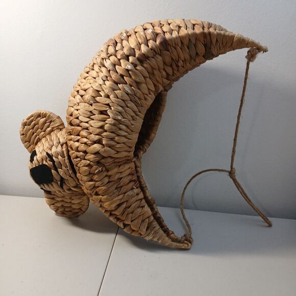 Unbranded Other - Hyacinth Hanging Koala Bear Basket Planter 12” Upside Down Boho Decor Nature
